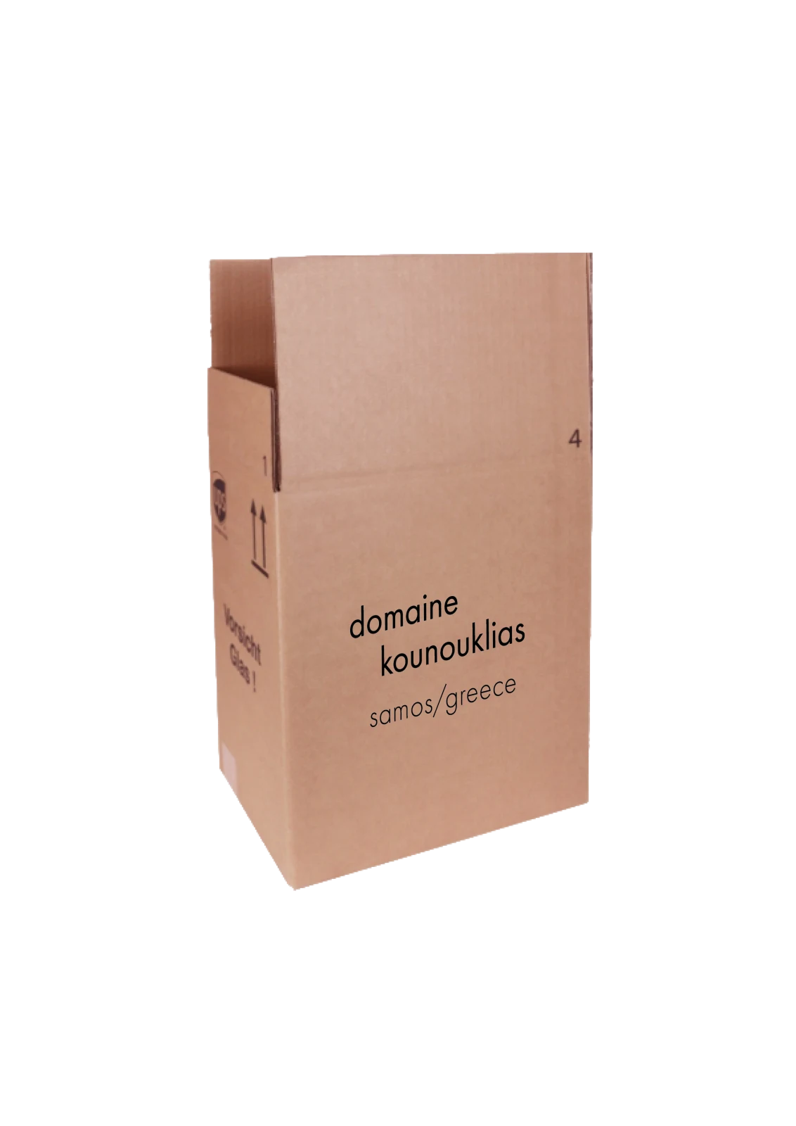 Karton mit 6 Flaschen Domaine Kounouklias natives Olivenöl extra